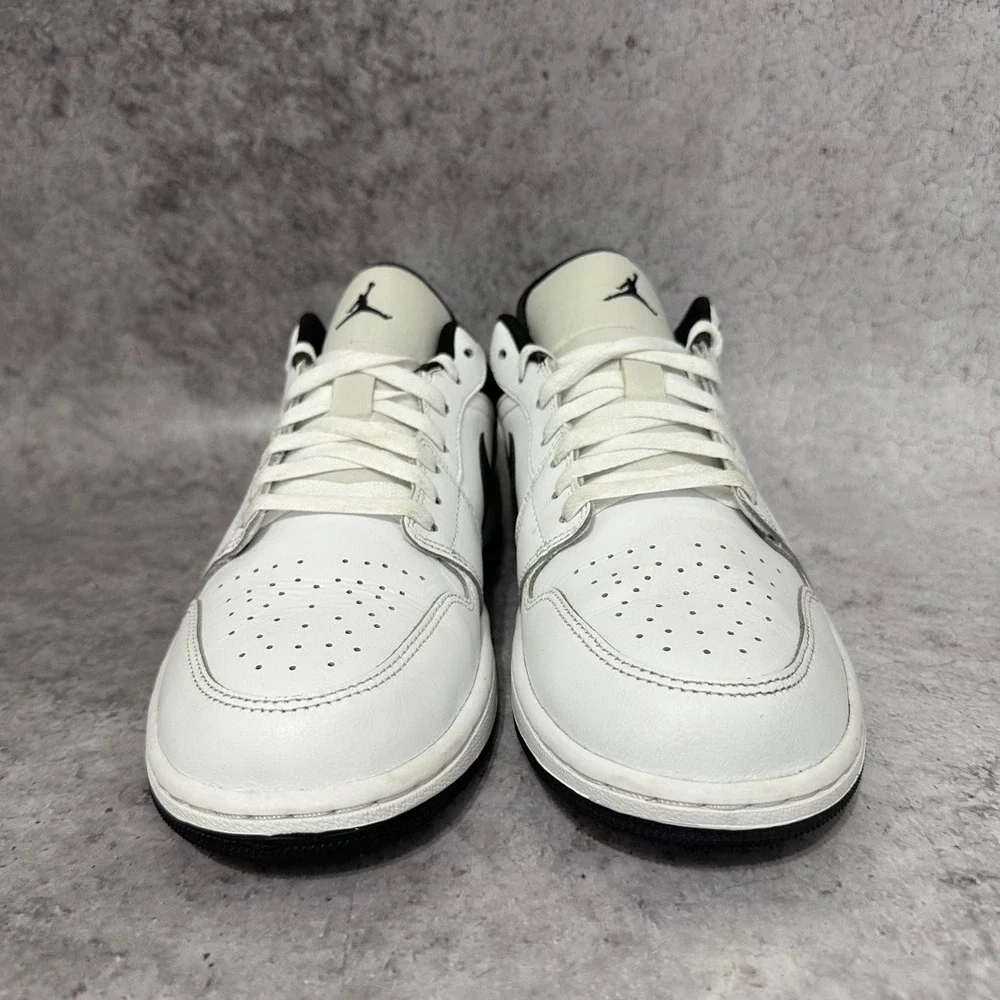 Jordan Air Jordan 1 Low Mens Sz 11 White Black Reverse Panda 553558-132 Leather